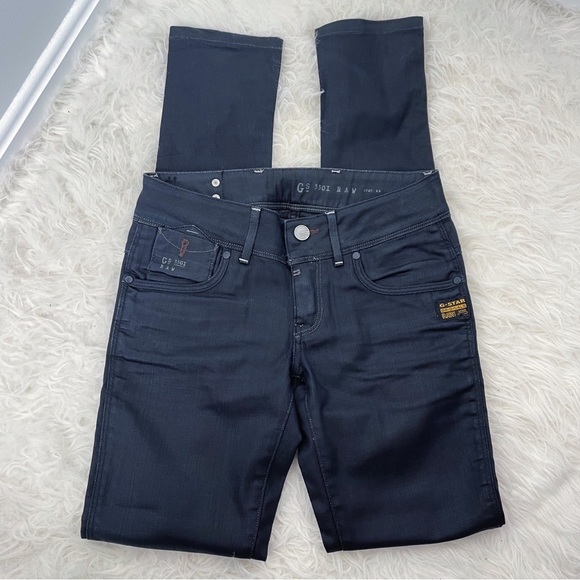 G-Star Raw Denim Originals Black Super Slim Skinny Jeans Size 27x32